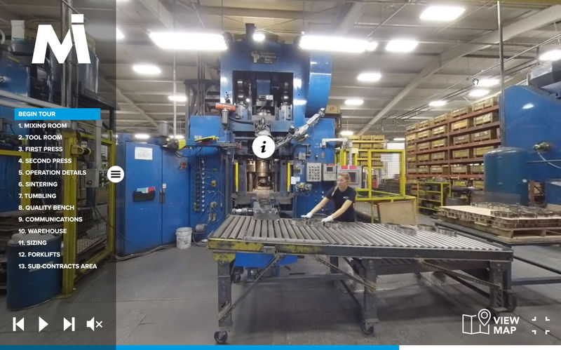 Staff members at Penn State Behrend’s Centers for Teaching and eLearning Initiatives recently developed a 360-degree virtual tour of Metco Industries.