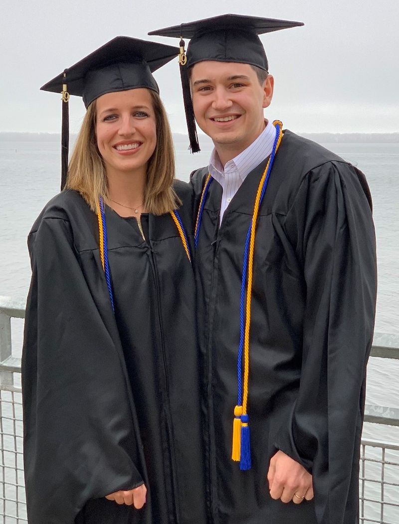 A portrait of Behrend MBA graduates Kimberly and Aaron Ramsey