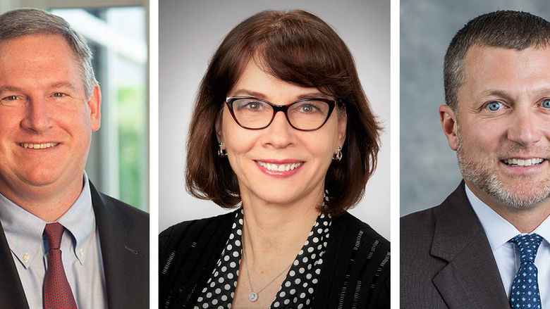 Portraits of the three new members of the board of directors for Penn State Behrend's Council of Fellows