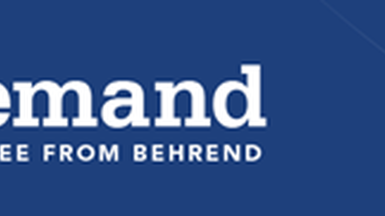 Penn State Behrend Grad Admissions Logo:  Be in Demand; earn a master's degree from Behrend.  
