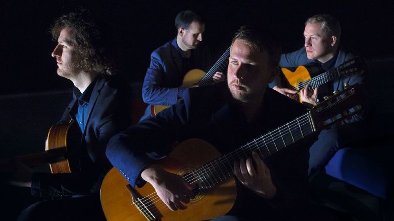 A publicity photo of the Dublin Guitar Quartet, which will perform at Penn State Behrend on Feb. 7.