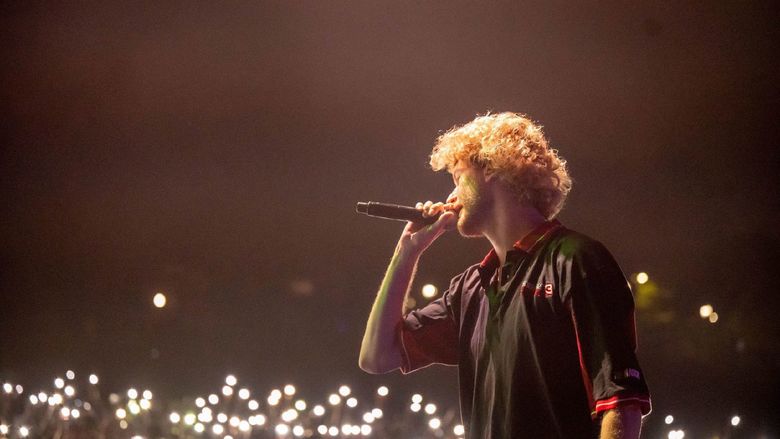 The rapper Yung Gravy performs at Penn State Behrend.