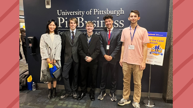 Students and faculty at the University of Pittsburgh Race to the Case Competition