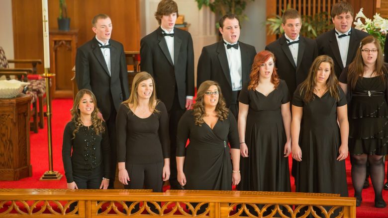 Choirs pictured.