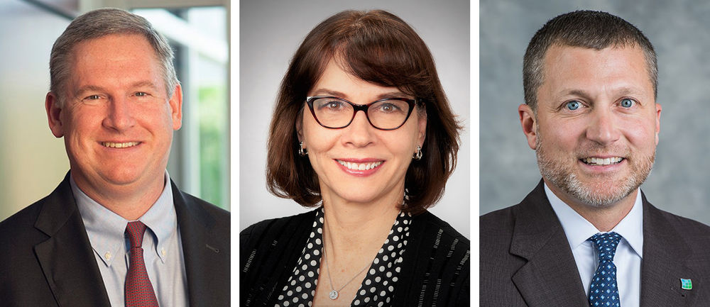 Portraits of the three new members of the board of directors for Penn State Behrend's Council of Fellows
