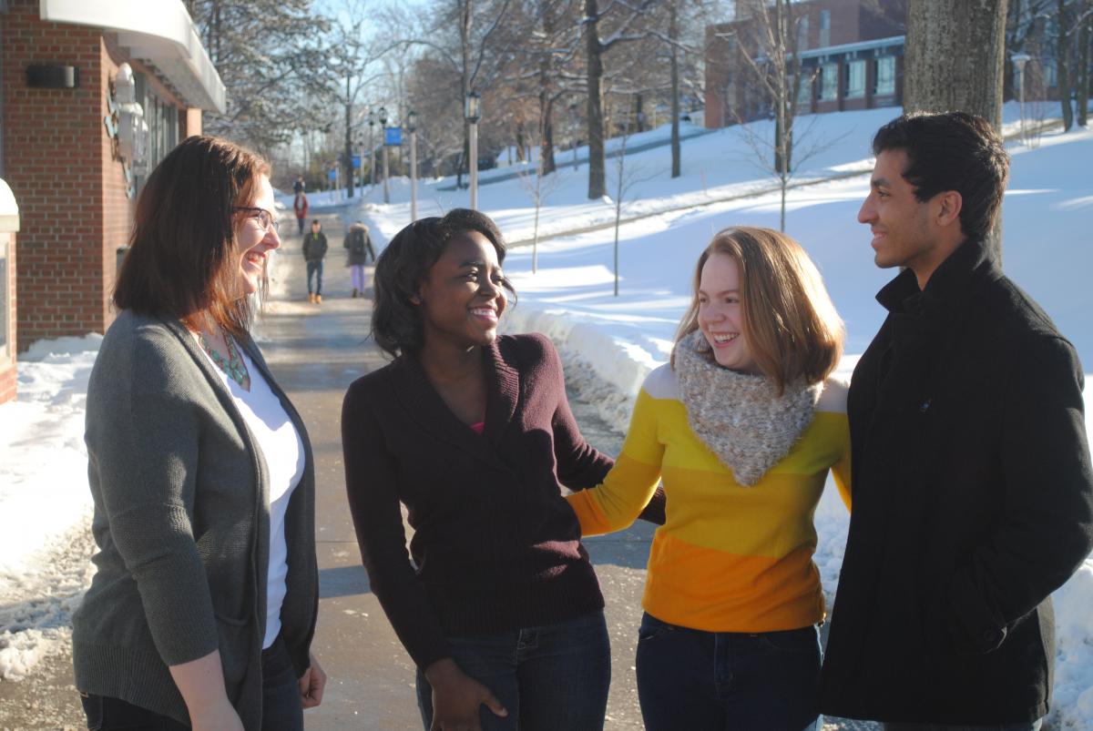 Penn State Behrend students Emili Kober, Mickie MacNicol, Carolyn Tome and Craig Miranda have created People of Penn State Behrend, a Facebook page inspired by the now-famous Humans of New York photoblog.