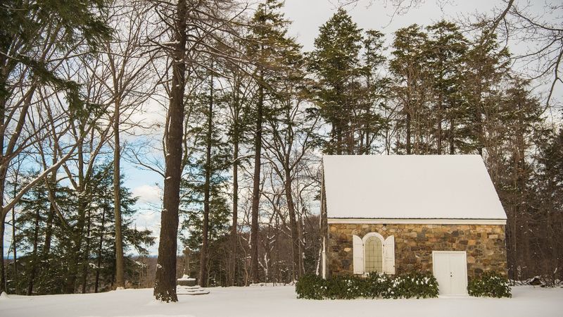 The Behrend Chapel in Wintergreen Gorge Cemetery