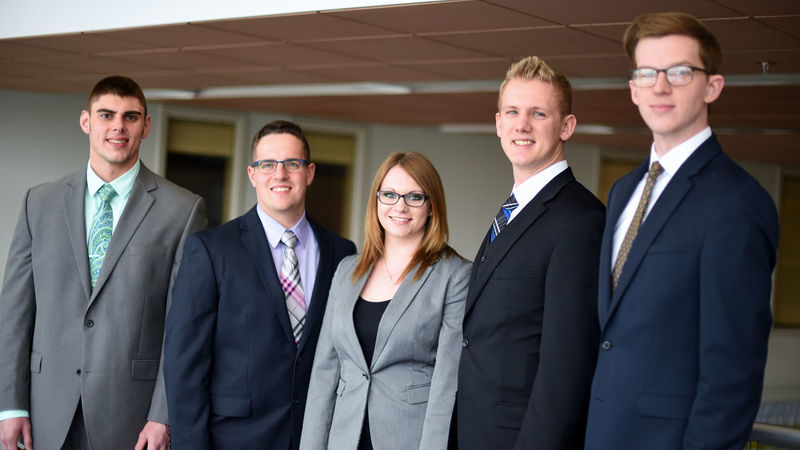 A portrait of the Penn State Behrend CFA Research Challenge team