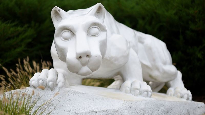 Penn State Behrend's Nittany Lion shrine