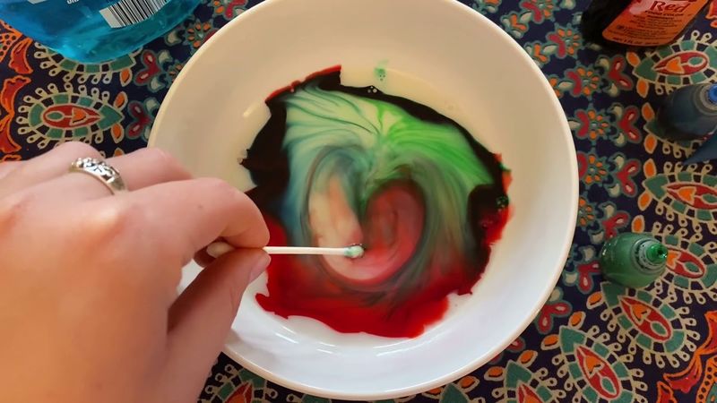 Science Story Time Experiment: Tie-Dyed Milk