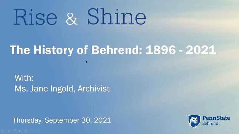 Rise & Shine 2:01: Behrend History