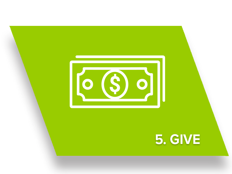 Graphic saying Give