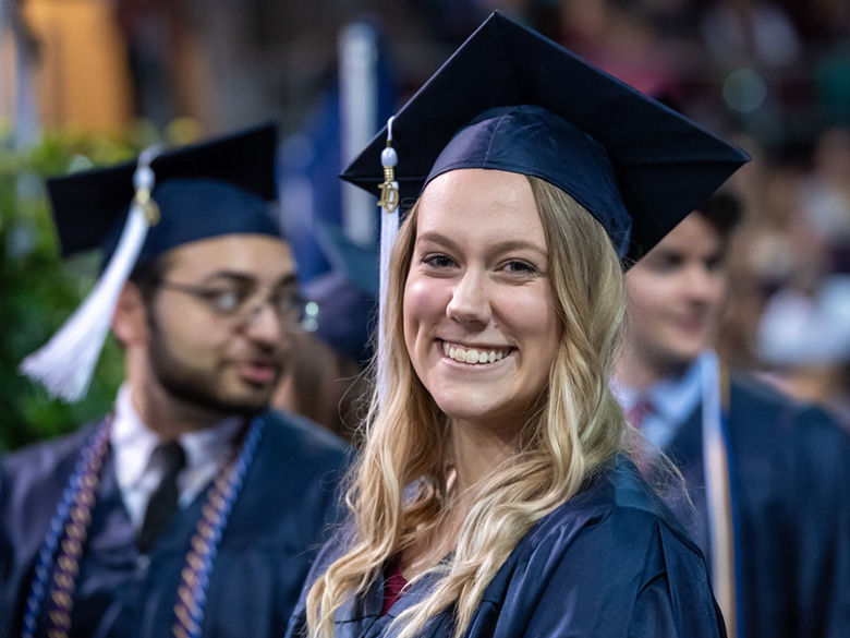Penn State Behrend students at commencement