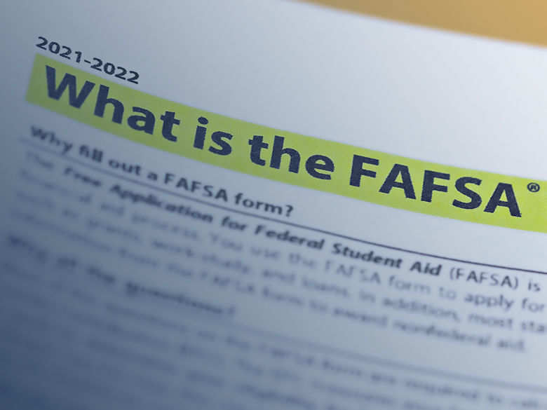An image of the FAFSA form