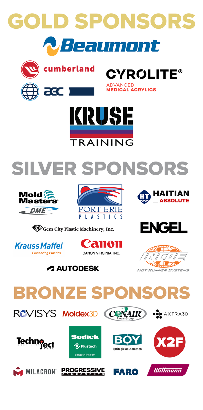 Various Logos of Plastics Conference Sponsors 2025 (Click through to see caption for sponsor names.)