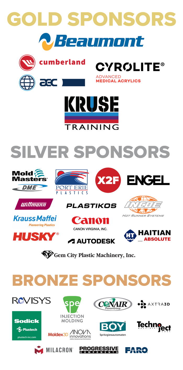 Various Logos of Plastics Conference Sponsors 2025 (Click through to see caption for sponsor names.)
