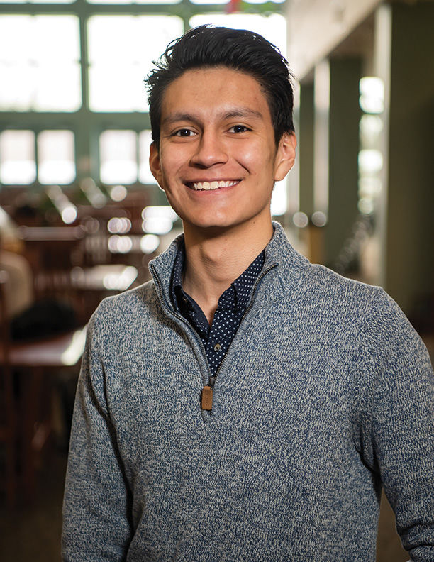 Psychology major, Angel Mora, wants to use his story to inspire and help others.