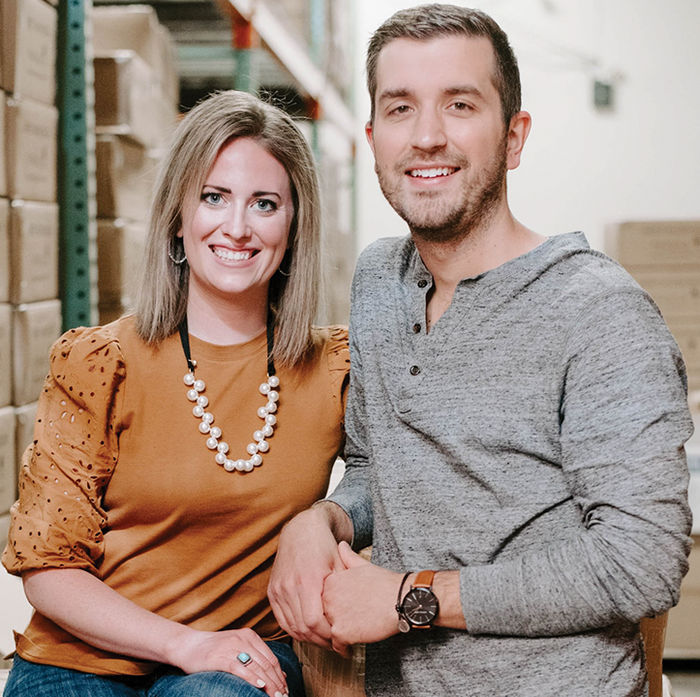 Chris and Melissa Horvath ’10, owners of Sweet Water Décor.