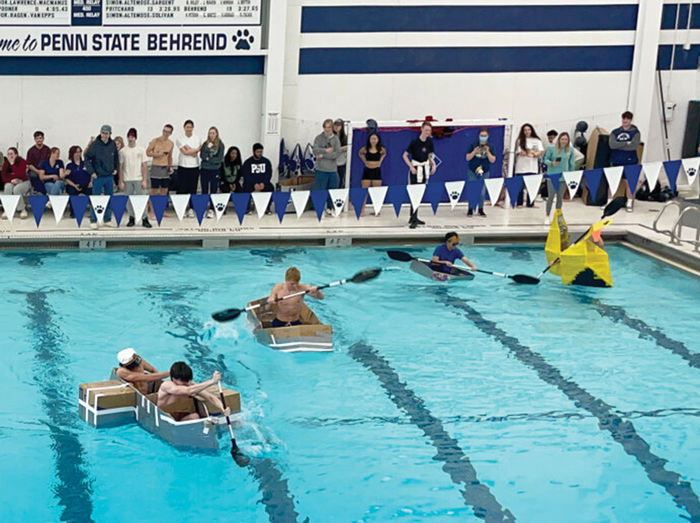 The second annual Cardboard Boat Race, held on campus.