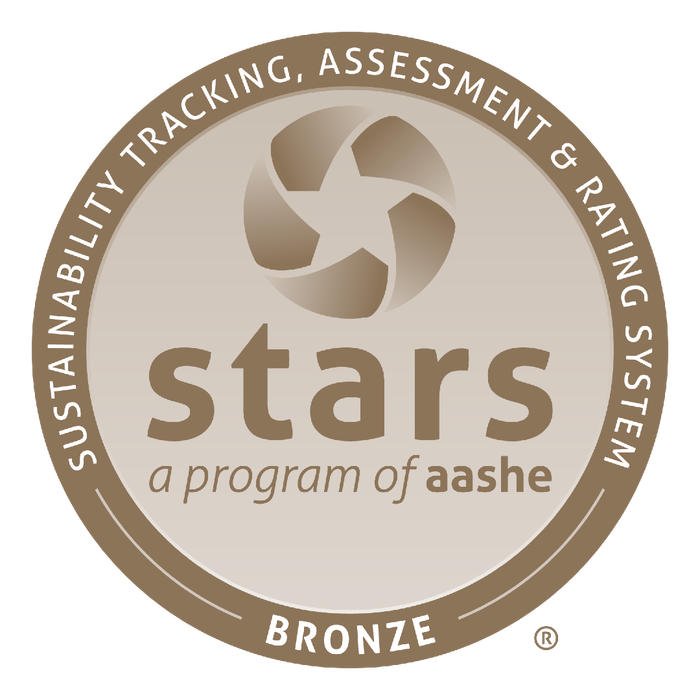 The bronze seal from STARS, the Sustainability Tracking, Assessment & Rating System