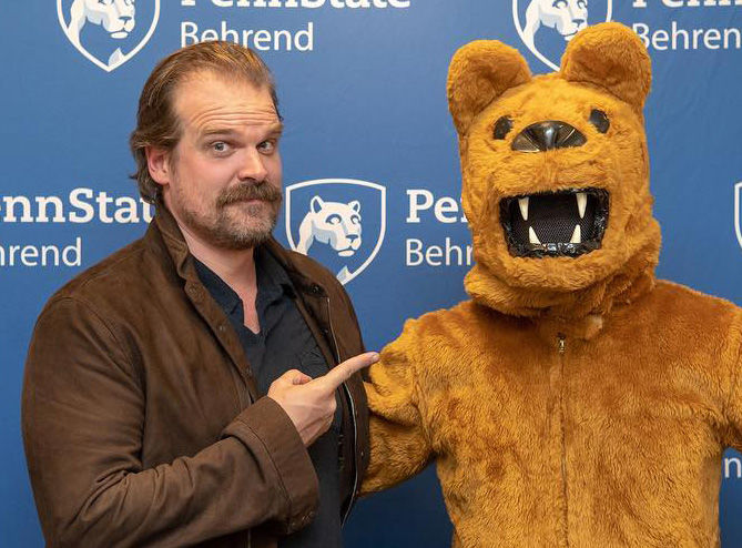 Emmy-nominated actor David Harbour opened the 2018-19 Speaker Series at Penn State Behrend.