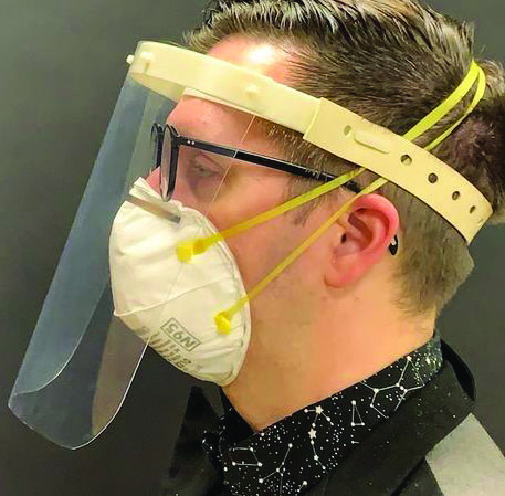 Behrend researcher designs COVID-19 face shields, teams up with partners to mass-produce and ship them to health-care workers.