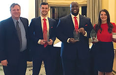 A student investment team from Penn State World Campus, consisting of three Behrend Finance majors, won the regional competition of the CFA Institute Research Challenge in Pittsburgh.