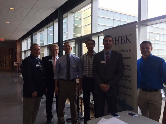 Members of HBK on campus for Corporate Day.
