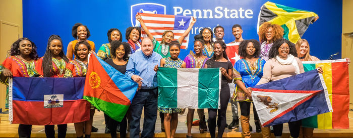 Organization of African and Caribbean Students’ Heritage Night event and Sorority Bid Day at Penn State Behrend.