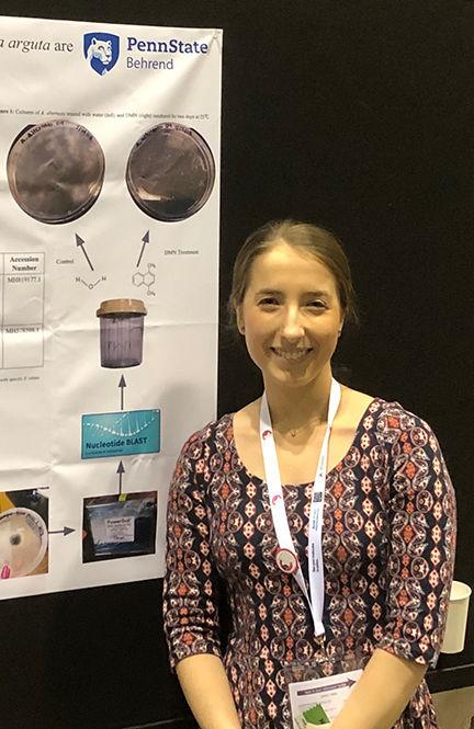 Jessica Till, one of the Behrend students to present plant research work at the Experimental Biology 2019 conference.