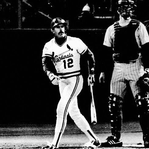  Penn State Behrend alumnus Tom Lawless ’80 played parts of eight professional seasons, but he’s most remembered for the three-run home run he hit in game four of the 1987 World Series. Here, Lawless is pictured immediately after he hit the ball. Once it was clear that the hit was a home run, Lawless seamlessly flipped the bat over his back, which remains an iconic postseason moment in Major League Baseball history.