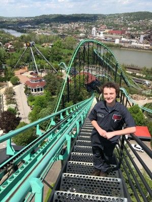 William Friedlander, a senior Mechanical Engineering major, is laying the groundwork now for a career in roller coasters. 