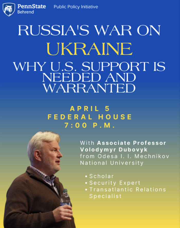 Russia's War on Ukraine, Why U.S. Support is Needed and Warranted.