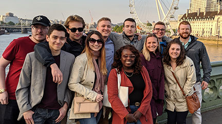 Eleven Penn State Behrend students and two faculty members participated in a fifteen-day study abroad experience in London and Kyiv, Ukraine