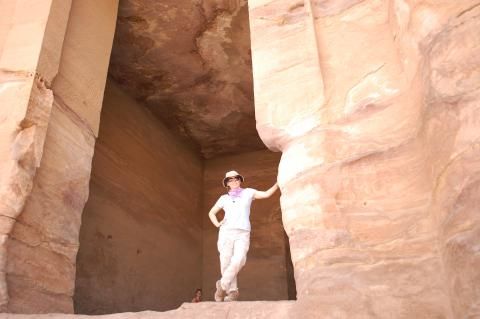 Leigh-Ann Bedal at an excavation site in Petra, Jordan.