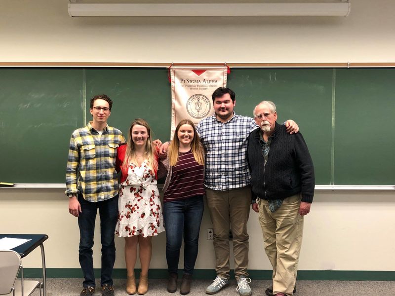 Aubrey Baranowski was initiated into the Penn State Erie chapter of the Pi Sigma Alpha Political Science Honor Society in April 2018