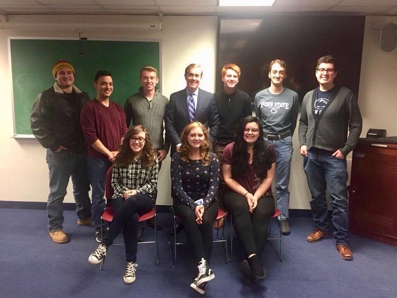 In November 2017, Steve Scully, Senior Executive Producer and Political Editor at C-SPAN, spoke on the Penn State Erie campus