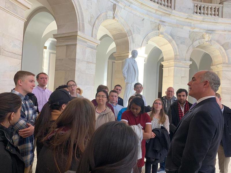Penn State Behrend students met with Pennsylvania's U.S. Senator Bob Casey in Washington, D.C., during Spring Break in March 2019.