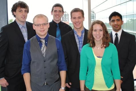 Members of the Penn State Behrend CFA Investment Research Challenge team