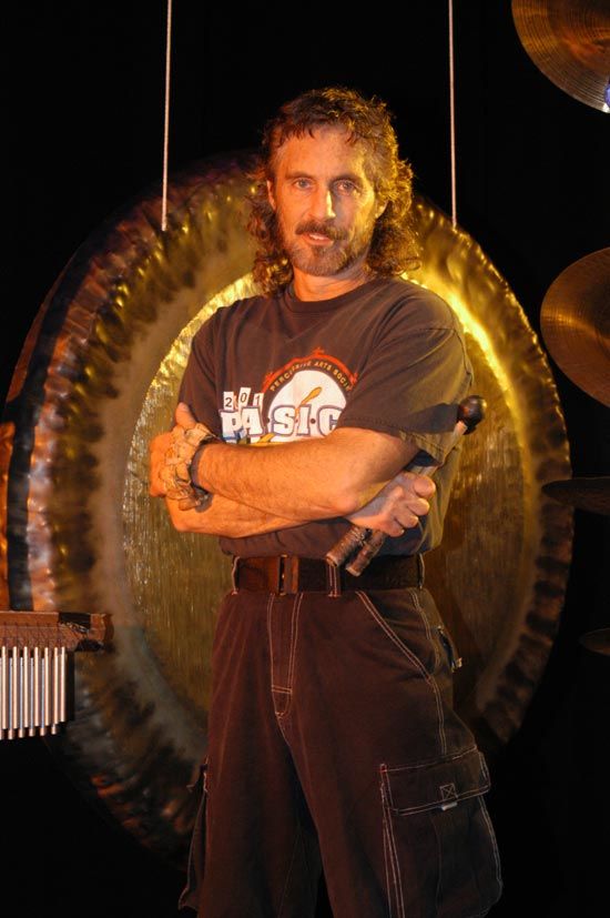 A portrait of the percussionist Tony Vacca