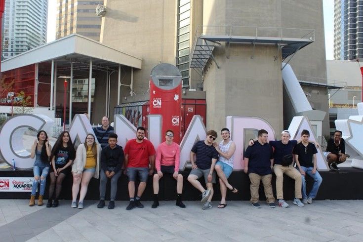 Penn State students at the CN Tower