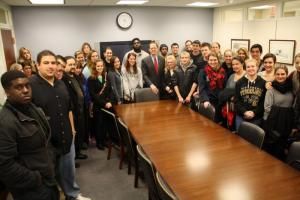 Students meet with Senator Pat Toomey
