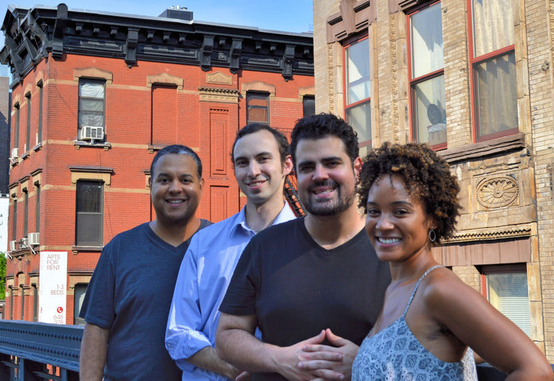 A portrait of the performance group Harlem Quartet