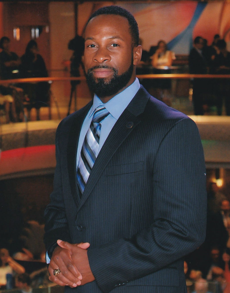 A portrait of Jeremy O'Mard, an executive in residence at Penn State Behrend's Black School of Business.