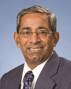 A headshot of Ray Venkataraman.