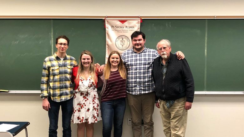 Aubrey Baranowski was initiated into the Penn State Erie chapter of the Pi Sigma Alpha Political Science Honor Society in April 2018
