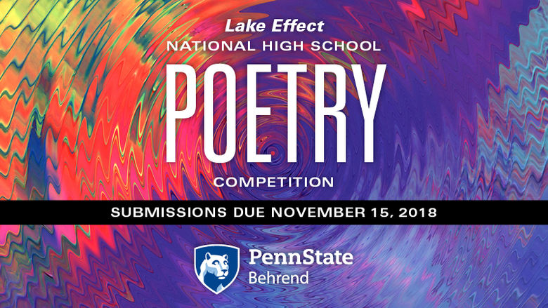 Poetry contest color graphic