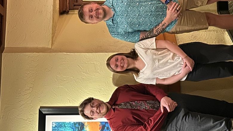 Group Photo of Carlina Edinger, Alex Dennis, and Rachel Pineo