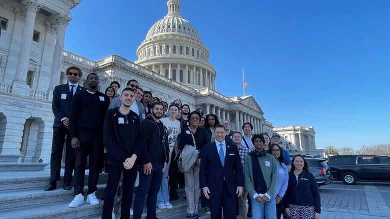 Students with Congressman Guy Reschenthaler.