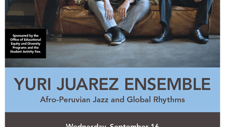 Yuri Juarez Ensemble concert poster. Visit https://behrend.psu.edu/rhythmsoflife